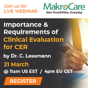 Webinar on Importance & Requirements of Clinical Evaluation for CER